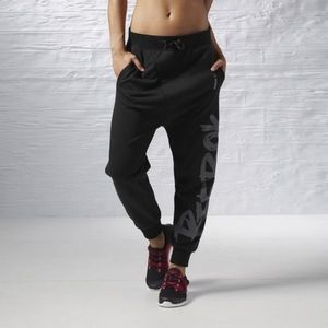 Womens Reebok Knit Drop Crotch Pants
